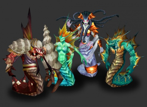 Verschiedene Naga
